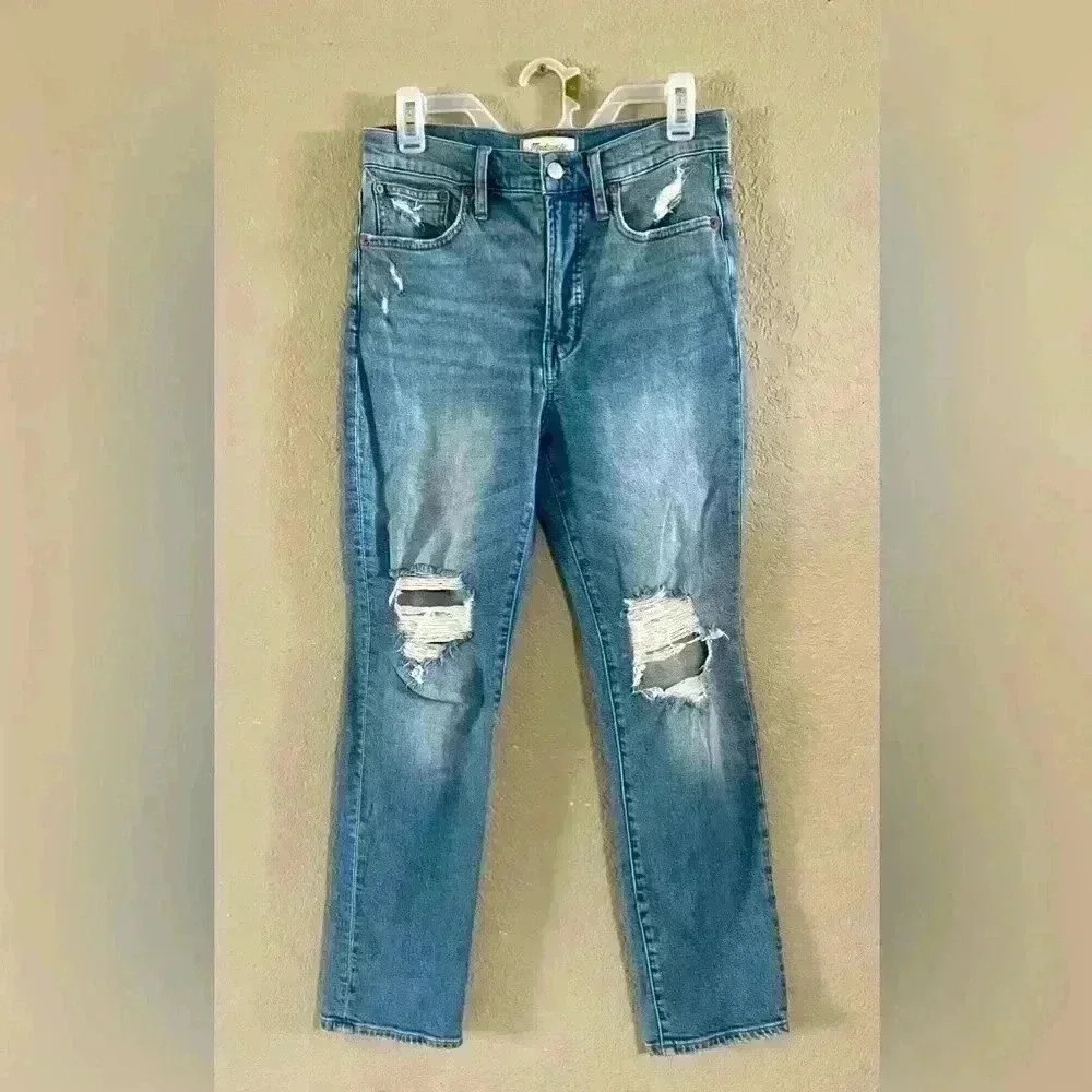 Madewell The Perfect Vintage Jean‎ High Rise Distressed w/ Magic Pockets Size 26